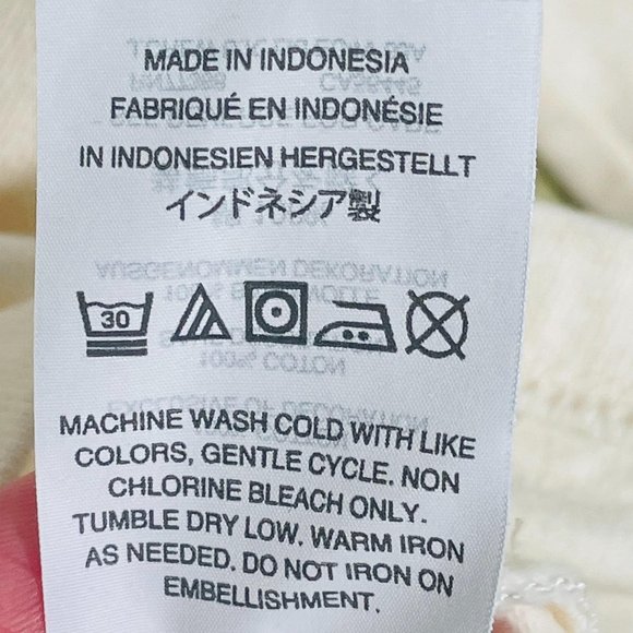 Madewell Queens Graphic Top Ivory Size XXS - Picture 7 of 8